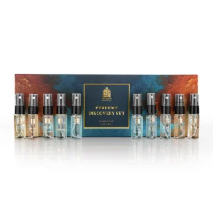 Zafran Noir Perfume Sample Discovery Set – 10 Mini Perfume Sprays (5ml Each)